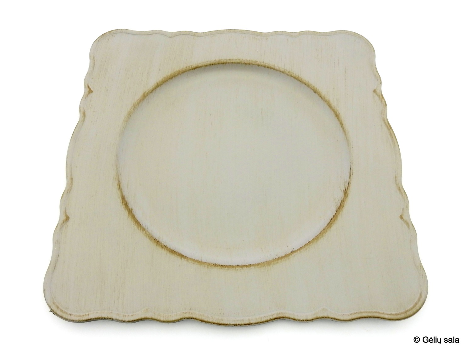 Plastic plate anti grey