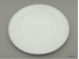 Plastic plate white with silver