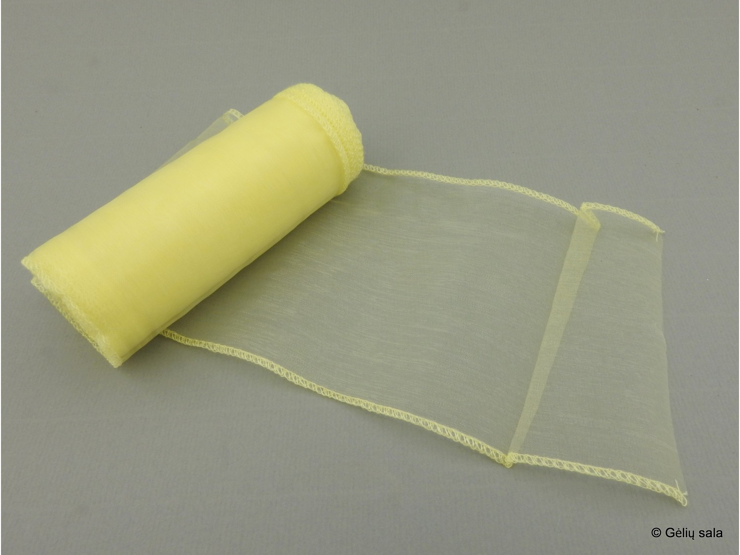 Organza Ribbon Yellow10cm.