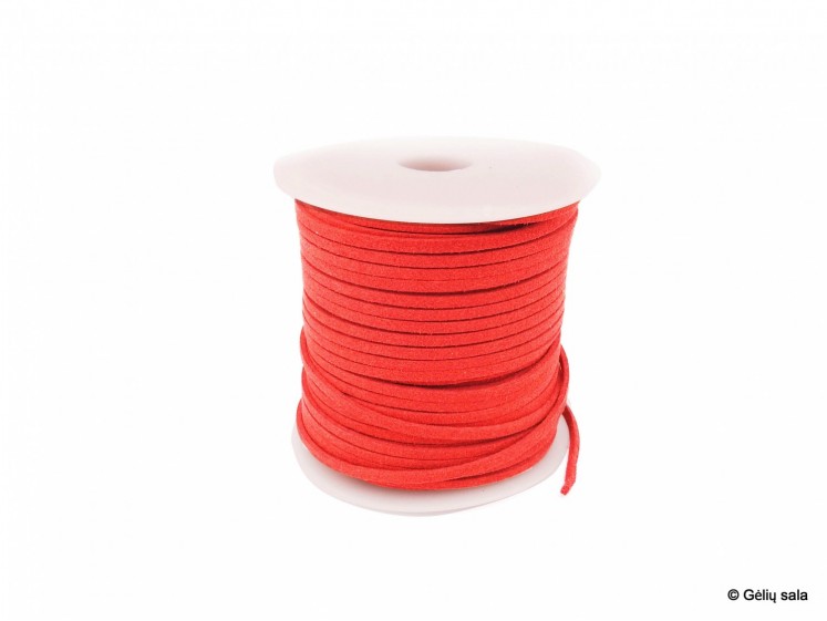 Leather Cord Red