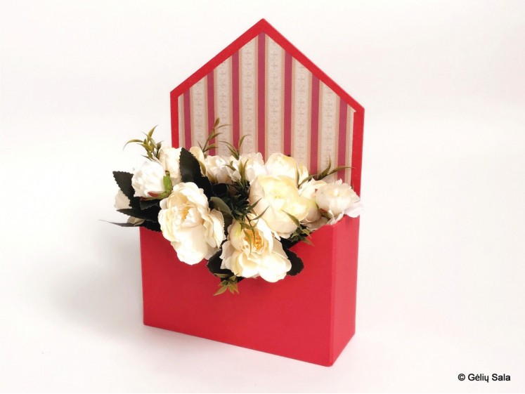 Flower Box - Envelope Red