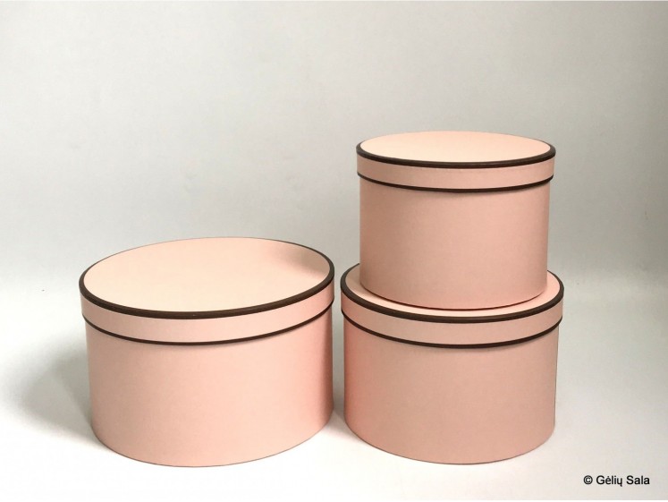 Gėlių Dėžutė 3dalių kreminė