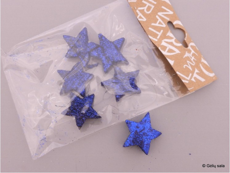 Coconut Stars D.BLUE (gltter)