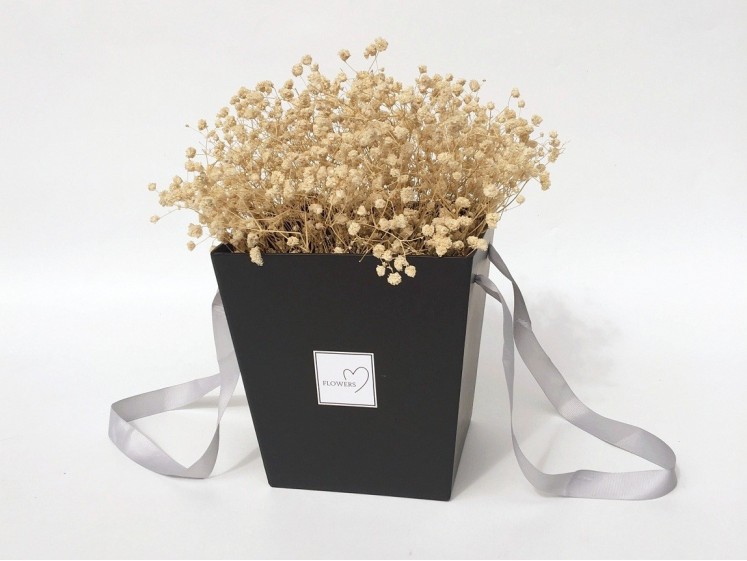 Flower Box Square Black