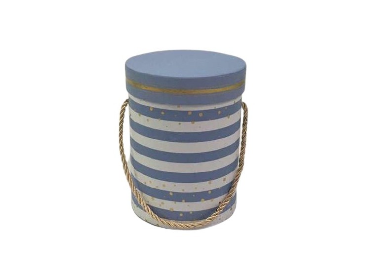 Flower Box Striped Blue