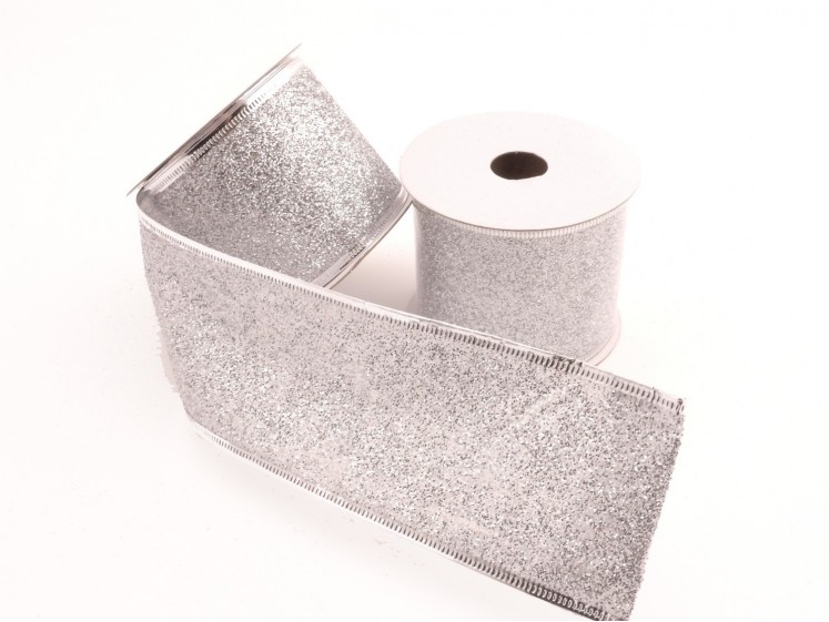 Ribbon SILVER (glitter)