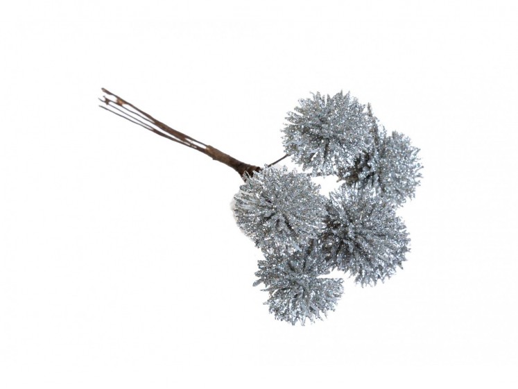 Glitter Echinops Picks 2.5 cm