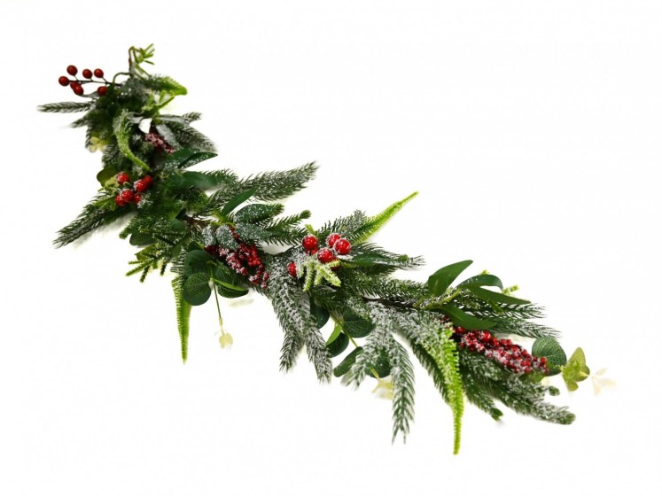 Christmas Pine Garland with...