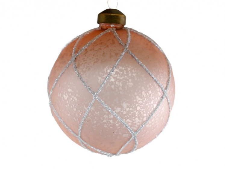 Glass Bauble with Glitter