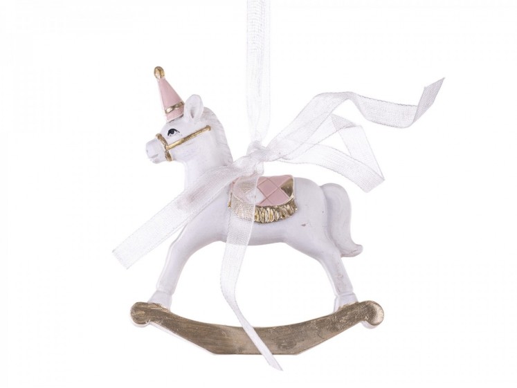 Decoration "Horse" White