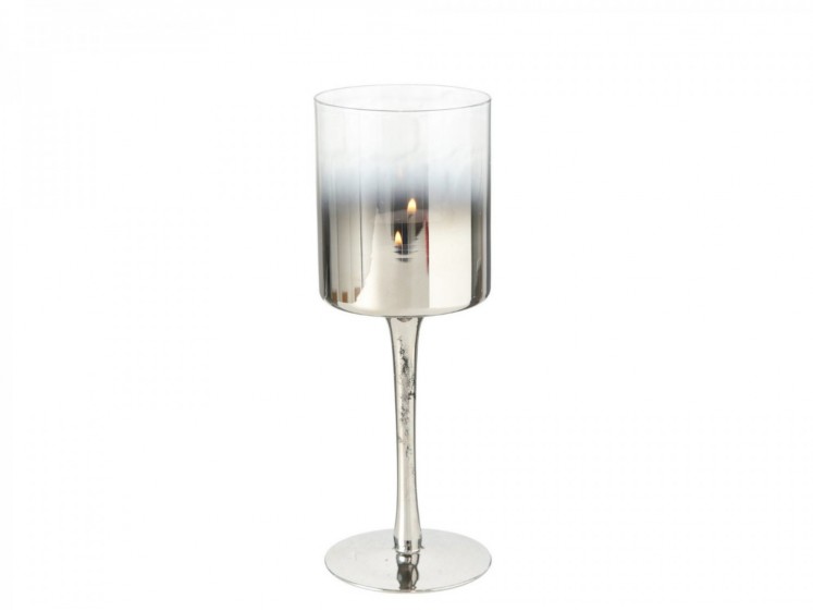 Tinted Glass Candle Holder