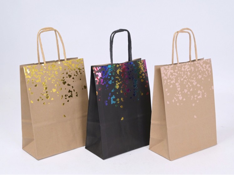 Metallized paper bags