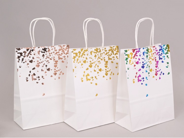 Metallized paper bags