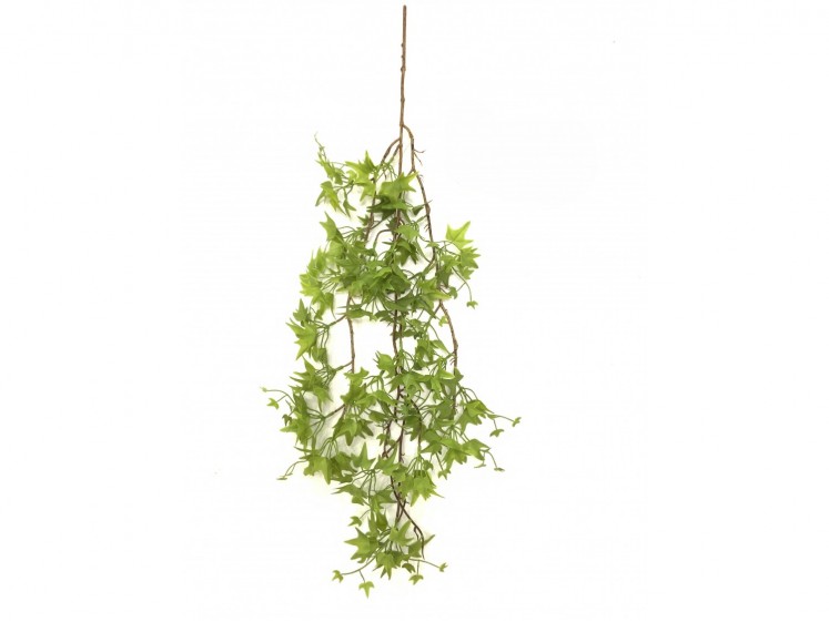 Hanging artificial greenery