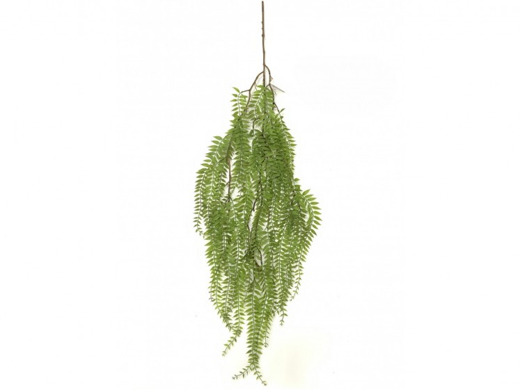 Hanging artificial greenery