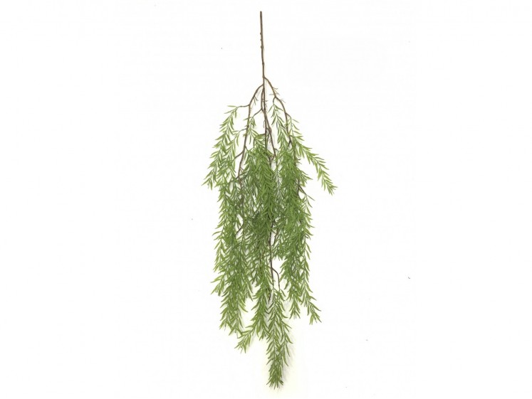 Hanging artificial greenery