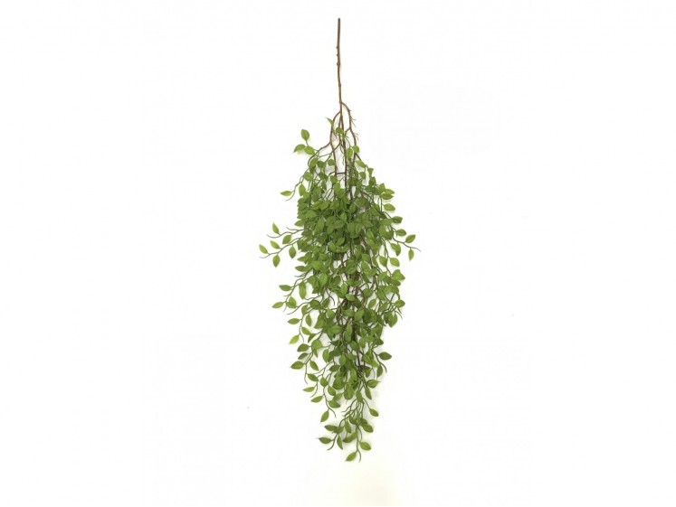 Hanging artificial greenery