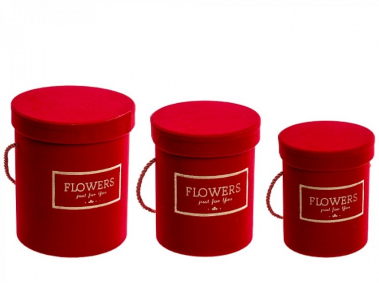 Flower Box 3 set Velour