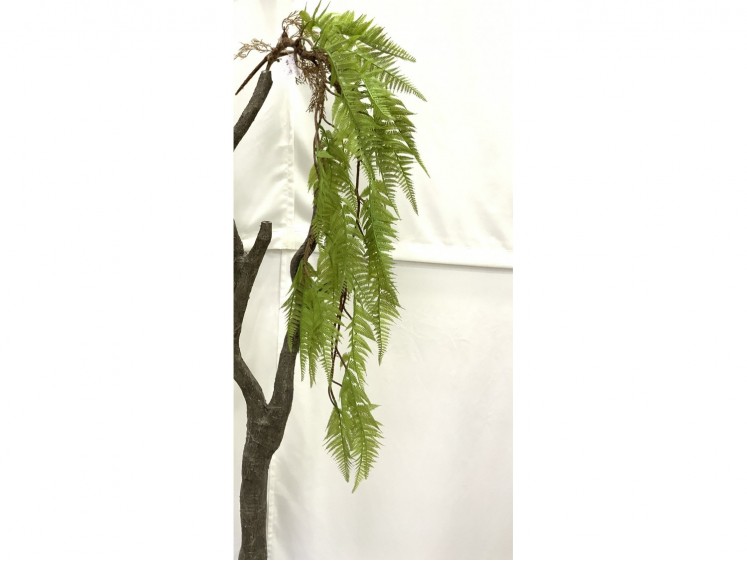 Hanging artificial greenery