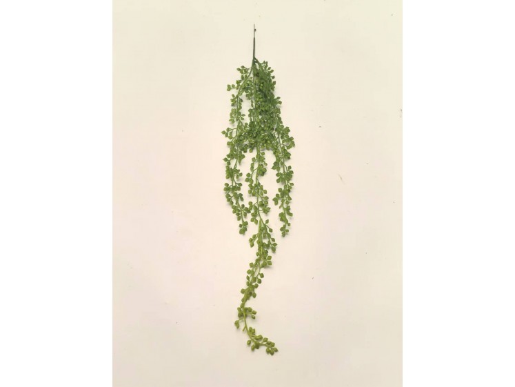 Hanging artificial greenery