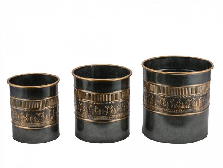 Metal Containers Set S/3