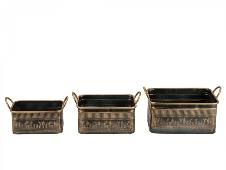 Metal Containers Set S/3