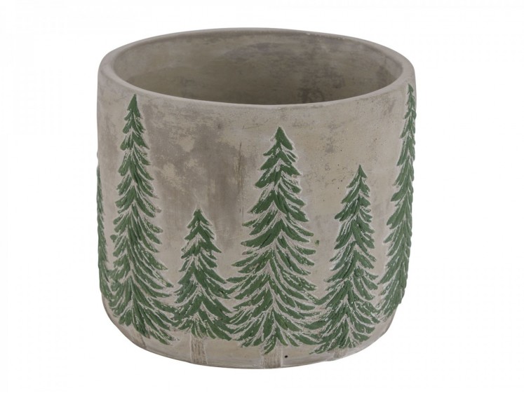 Cement Flowerpot "Christmas...