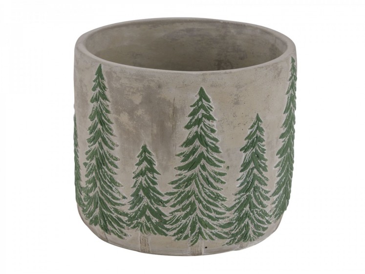 Cement Flowerpot "Christmas...