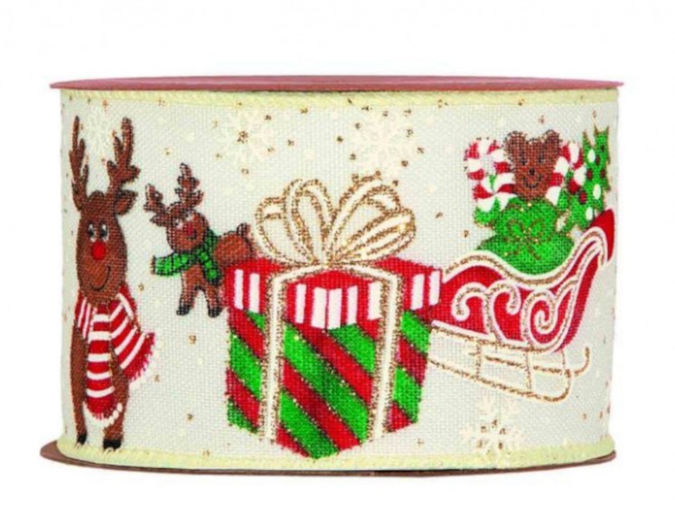 Ribbon "Funny deers"