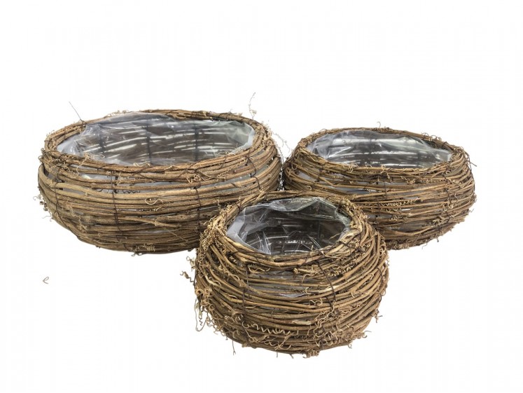 Wicker basket set