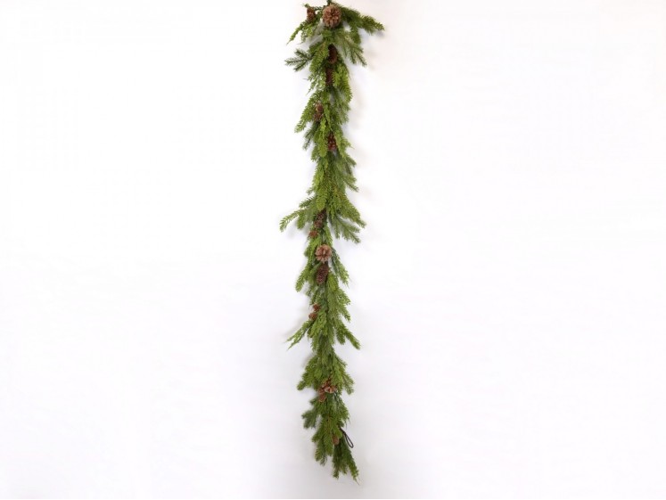 Christmas garland with pine...