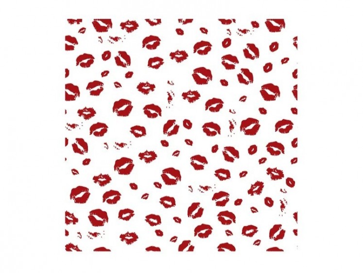 Red Lips Cellophane Flower...