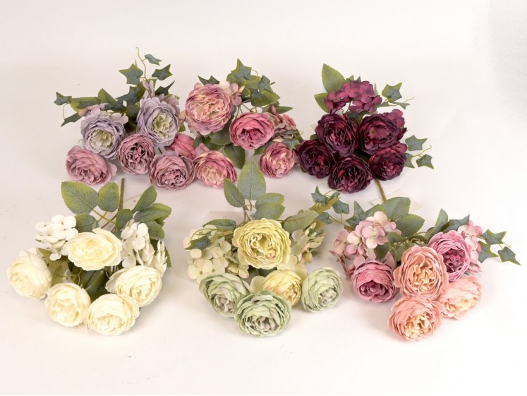 Artificial roses and...