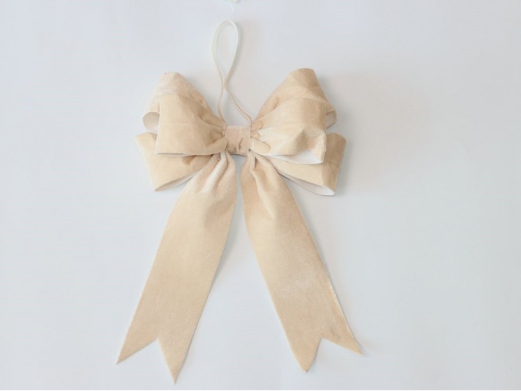 Velvetinis kaspinas Champagne