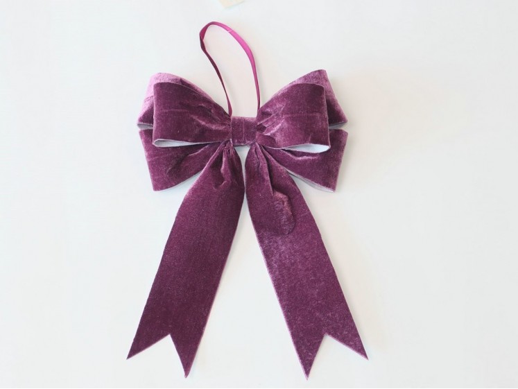 Velvetinis kaspinas Plum