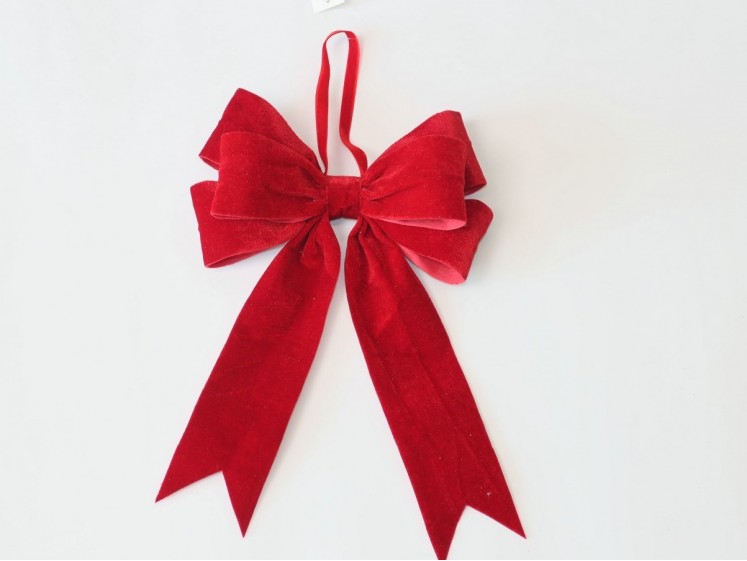 Velvetinis kaspinas Red