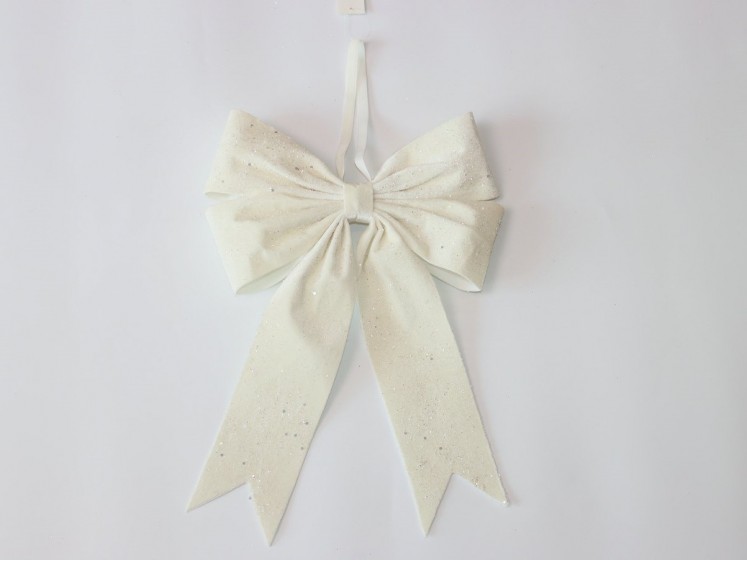 Velvetinis kaspinas Ivory