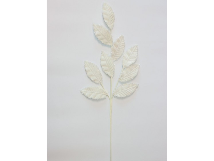 Kalėdinė šaka VELVET Ivory