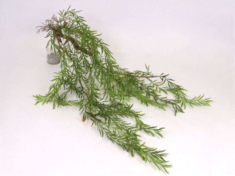 Hanging artificial greenery