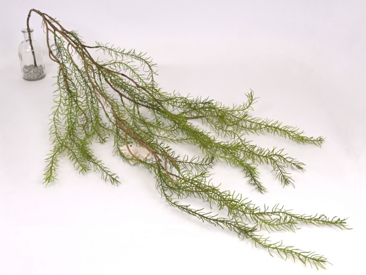 Hanging artificial greenery