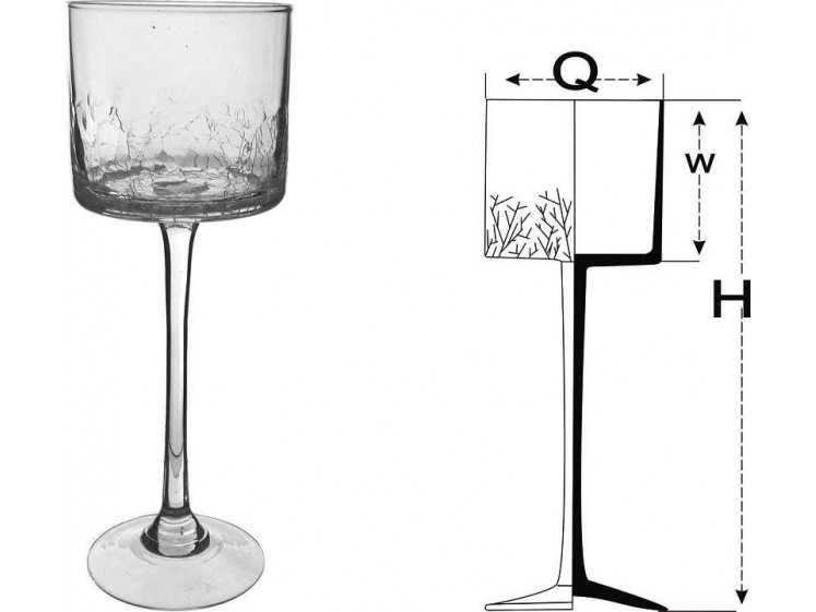 Skaldyto stiklo žvakidė