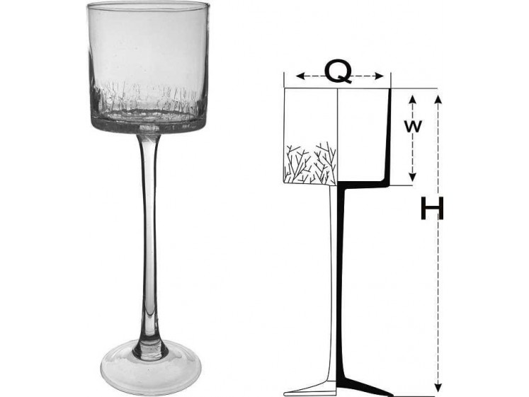 Skaldyto stiklo žvakidė