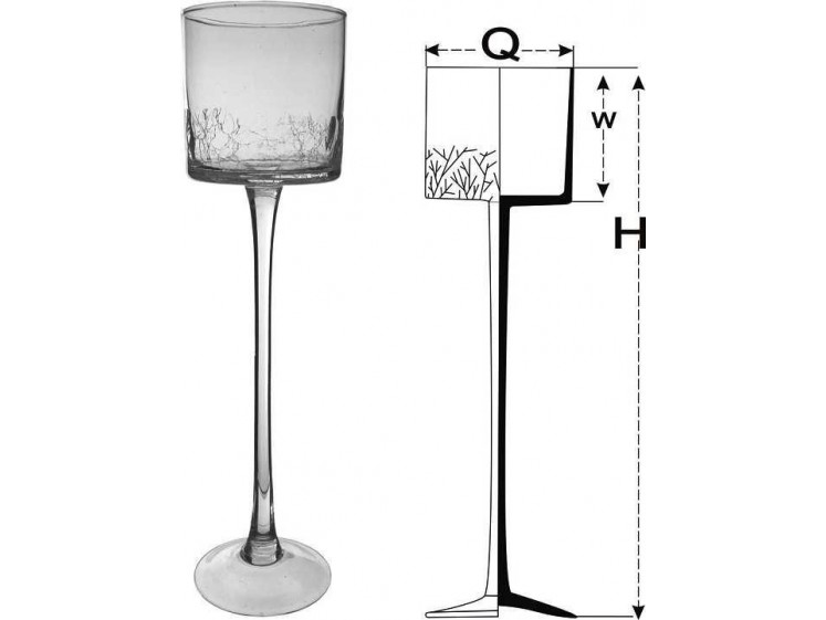 Skaldyto stiklo žvakidė