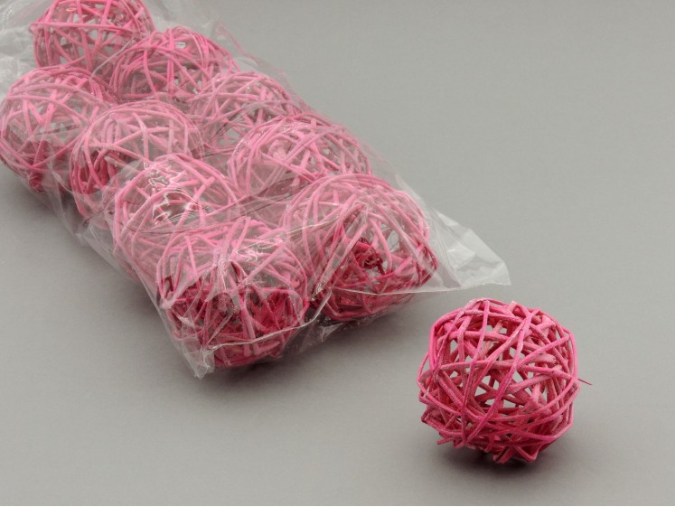 Lata ball 8cm Pink with...