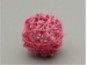 Lata ball 8cm Pink su gliteriu