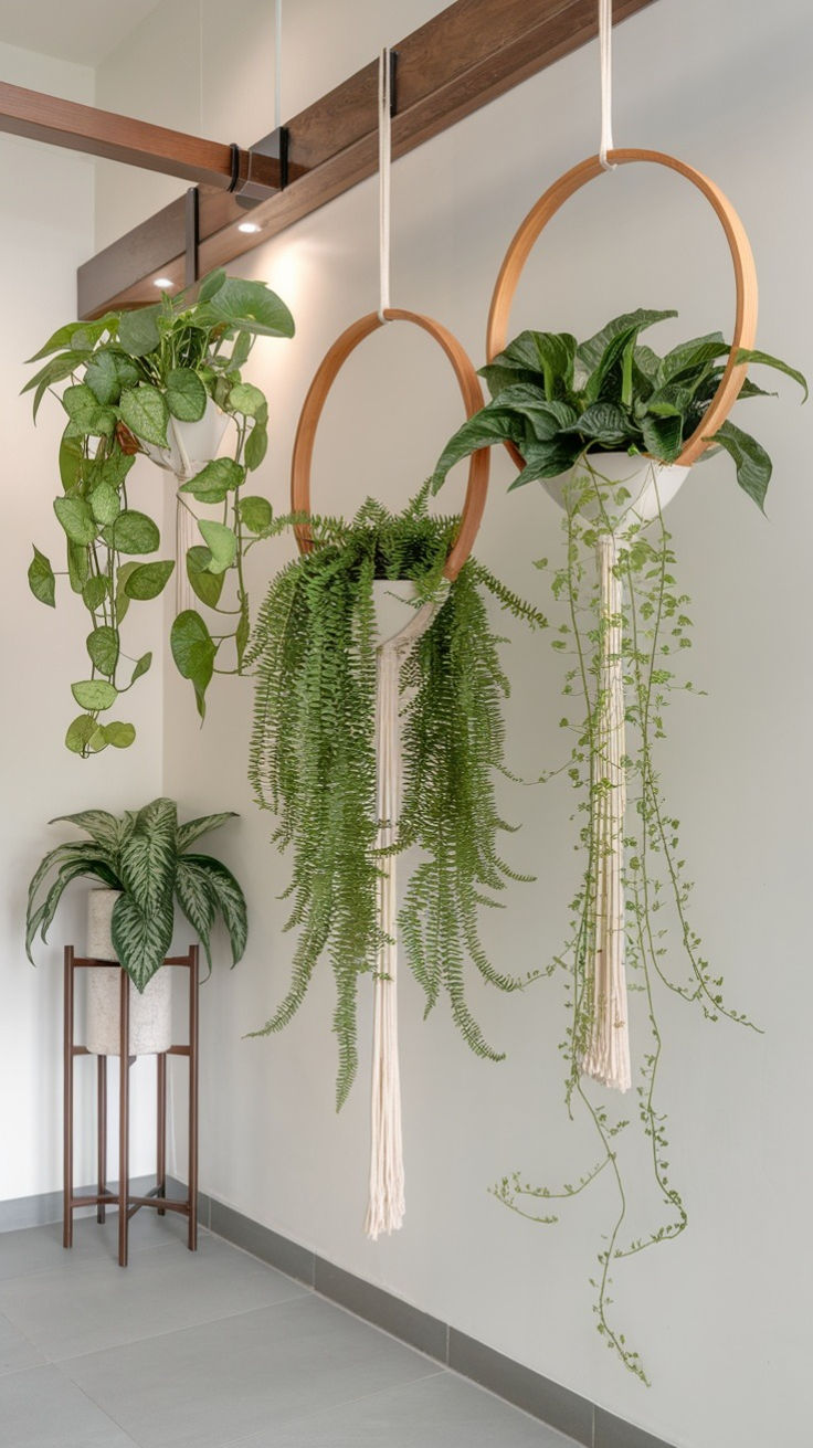 Hanging artificial plants