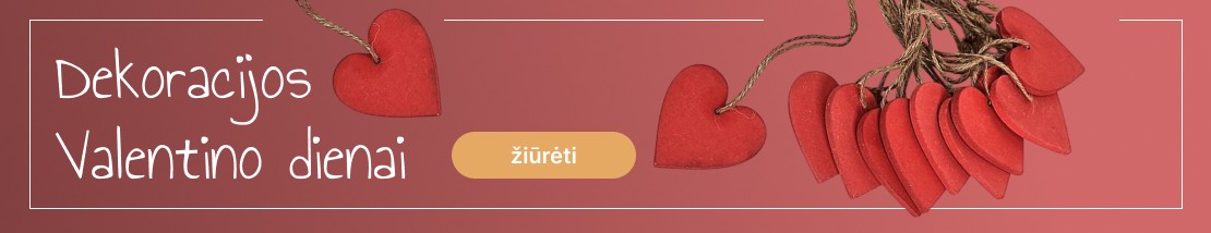 Valendino dienos dekoracijos